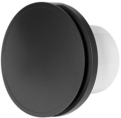 Silent Round Bathroom Extractor Fan 100mm / 4 with Anthracite Front Cover