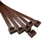 On1shelf® Fascette fermacavi, 900 mm x 9 mm, di alta qualità, resistenti e lunghe, in nylon (10, marrone)