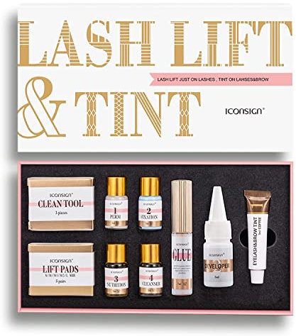 P-Beauty Cosmetic Accessories | Wimpern Lifting & Tint Set | Lifting Set für wunderschöne Wimpern & Wimpern- und Augenbrauenfarbe | Lash Lift Kit & Tint | Wimpern & Augenbrauenfarbe (Schwarz (Black))