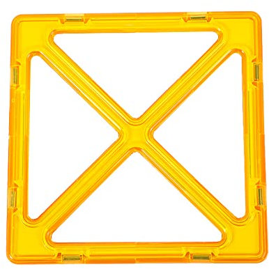 Jokooan Magnetische Bausteine für Kinder​​(Einzel), Magnetische Bausätze in verschiedenen Formen, Fünfeck, Sechseck, Trapez, Autoräder und Riesenrad (zufällige Farbe) (große Fenster)