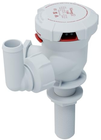 attwood Unisex-Erwachsene Tsunami Mk2 Aerator Pump Luftsprudlerpumpe, Weiß/Rot, 3 1/2 L