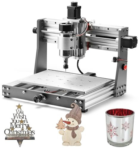 Genmitsu 3020-PRO MAX V2 Fresatrice CNC per intaglio in metallo e altro ancora, controllo GRBL offline, con finecorsa e spegnimento di emergenza, area di lavoro XYZ efficace 300 x 205 x 78 mm