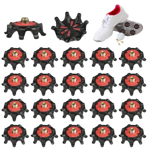 HoaaiGo 20 Piezas Tacos de Golf de Repuesto, Antideslizamiento Clavos de Zapatos de Golf, Picos en Zapatos de Golf Prácticos, Golf Shoe Spikes Replacements para Amantes del Golf, Fáciles de Instalar