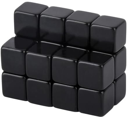 MIN CI 20 Stück Magnete für Magnettafel, 8x8x8mm Mini Magnete Stark Magnet Kleine, Schwarz Neodym Magneten Starke Magnete Tafelmagnete Kühlschrank Magnete