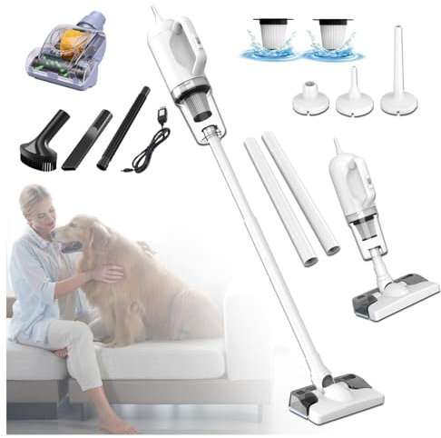 Aspirateur Vapeur sans Fil 5 en 1 Compact - Léger, 35Min Autonomie, Aspirateur Balai Laveur sans Fil pour Voiture, Maison, Bureaux, Poils d'animaux