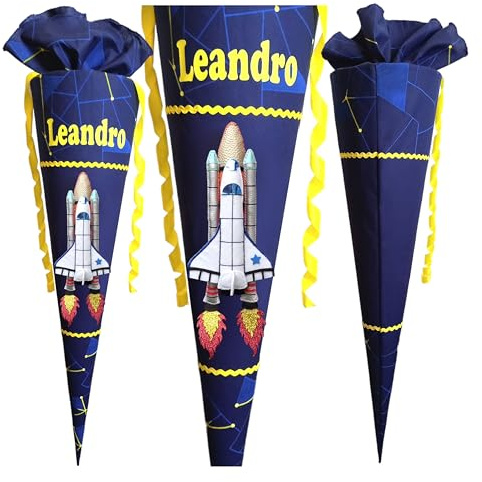Schultüte 3d passend zum zum Step by Step Starship,Shuttle,Spaceship,Benutzerdefinierte,für jungen