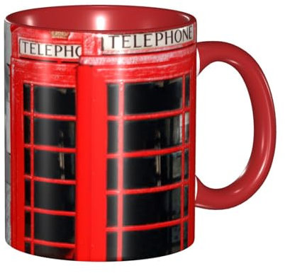 England UK London Telephone Mug - Ceramic Mug, Great Gift Idea Or Perfect for Kitchens, Restaurants & Cafes | Coffee Mugs, Tea Mugs