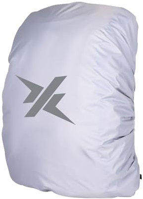 Uxney Rucksack Regenschutz mit reflektierendem Streifen für Bergsteigen, Reisen, Radfahren, Camping und Outdoor (Silber, XS)