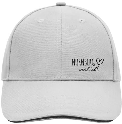 Huuraa Baseball Cap Nürnberg verliebt Geschenk Dark Grey/White Nürnberg Geschenkidee