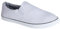 Urban Jacks Mens Canvas Mesh Slip On/Lace-up Espadrilles Casual Low Top Plimsoll Trainers Size 7-12 (White, UK Footwear Size System, Adult, Men, Numeric, Medium, 10)