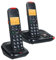Bisofice Téléphone sans Fil avec Répondeur, Base et 2 Combinés, Qualité Audio Supérieure, Identification de l'Appelant, Muet, Mains Libres, amélioration Audio en Un clic, Supporte Le système français