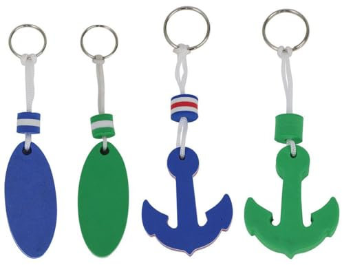 Tomedeks boot zubehör,schlüsselbund,schlüsselanhänger schwimmend,4 Stück, tragbares Design,für eine Vielzahl von Wassersportarten, schützt Schlüssel oder kleine Gegenstände, die ins Wasser sinken