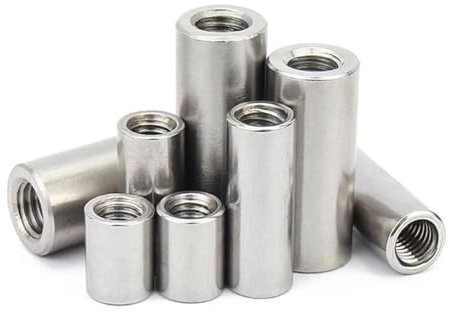 5/10 Stück M4 M5 M6 M8 304 Edelstahl Doppelköpfiges Innengewinde Zylindrische Rundmutter Isolationssäule Verbindungsstift Stangenbolzen (Color : 20mm, Size : M4xD6 (10Pcs))