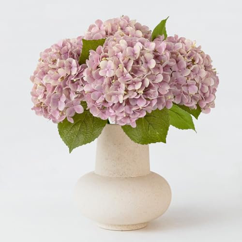 ZYTUYO Künstliche Hortensien, 50,8 cm, fühlt Sich echt an, Champagner, künstliche Hortensien für Frühling, Veranda, Zuhause, Hochzeit, Blumenarrangements, Outdoor, Party, Babyparty, Tischdekoration