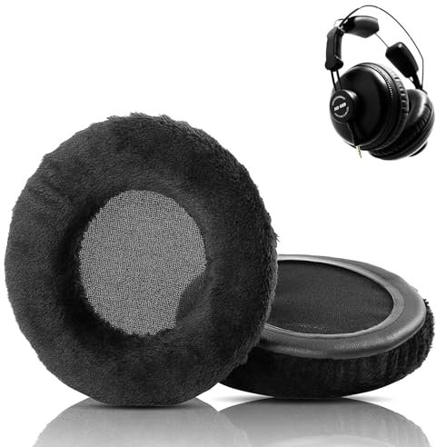 ACCOUTA Cuscinetti Sostitutivi per Cuffie Superlux HD669, HD681 EVO, HD668B - Tessuto Morbido, Schiuma ad Alta Densità, Facile da Installare