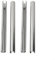 HOHOVYVY Radiator Pipe Covers, 15 x 200 mm, 300 mm, 500 mm, Radiator Pipe Covers, Black, White (Chrome-200 mm), Pack of 4