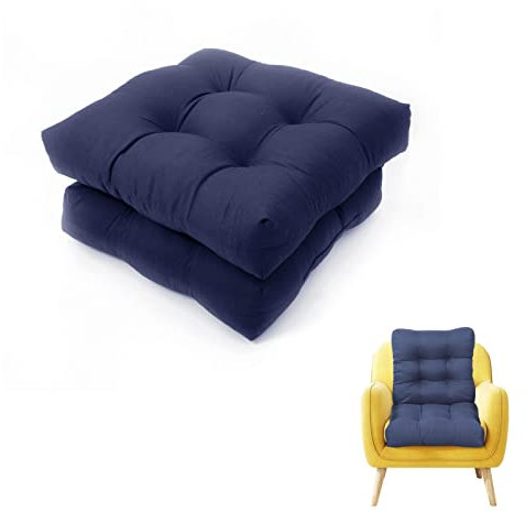 Wasserdichte Sitzkissen für Gartenstühle für quadratische Terrassensitze, bequeme Strandkorb-Kissen in Rot, Sonnenliege, Picknick-Sitzkissen