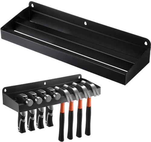 MorningRo Hammer Holder, Wall Mount Hammer Storage Rack Organizer for Garage, pegboard, workshop, home