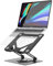 MIKUSO Soporte para computadora portátil para escritorio, soporte ajustable de 360° con base giratoria, elevador ergonómico para portátil y plegable, trabajo colaborativo para MacBook, adecuado para