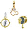 Doyafer 925 Sterling Silber Gold Cartoon Maus Anhänger Charme Set geeignet für Frauen Armbänder, Halsketten, Geburtstags- und Feiertagsgeschenke