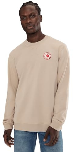 Fjällräven Herren 1960 Logo Badge Sweatshirt, Fossil, XS