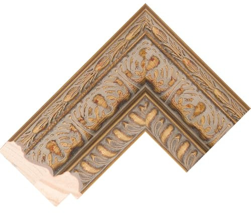 Customisable Bezel/Frame compatible with the Samsung Frame TV (43 inch) - Ornate Gold Frames (Florence Gold 80mm)