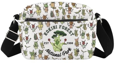 FOTAP The Legend Of Dad Inspire Crossbody Bag Zelda Korok Messenger Bag Zelda Umhängetasche Korok Dad Geschenk Gamer Geschenk, K Okiri Hb Cb UK, INCHES