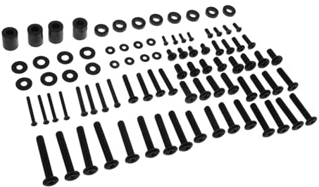 Didiseaon 88pcs Tv Wall Mount Screws and Monitor Mount Hardware Kit Black Metal for Home Television Setup and Accessories
