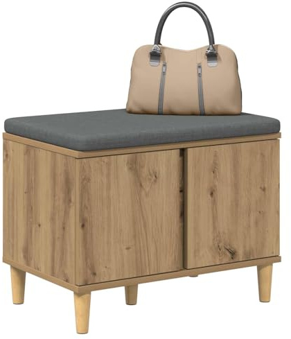 vidaXL Flurbank Artisan-Eiche 60 x 38 x 46 cm