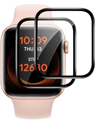 VideoSecu für Panzerglas für Apple Watch Series 4/5/6/se 44mm Schutzfolie, 2 Stück Selbstheilende Flexible TPU Folie, Kratzfest Displayschutz, Blasenfreie, Anti-Fingerabdruck, Ultradünnes 0.2mm
