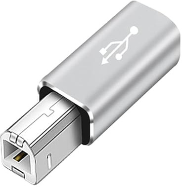 Générique USB 2.0 Type C Printer Adapter – Type C to USB B Converter, High Speed Data Transfer Cable, Reliable Printing Accessory | Compatible Connection Solution for Piano Printers Scanners Devices