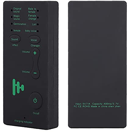 Carte Son Portable, Carte Audio Mini Changeur de Voix pour Téléphones Diffusion en Direct par Ordinateur de Chant en Ligne, 4 Effets Sonores et 4 Changements de Voix