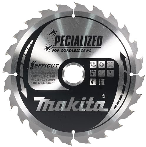 Makita E-01915 Lame scie circulaire Efficut TCT 235x30 mm 24 dents 2,2 mm Bois