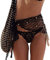 BriskyM Frauen häkeln Strand vertuschen Sarong Wrap mit Muscheln Netznetz Bikini vertuschen Muschel Strand Schal Mesh Badebekleidung Schals（schwarz）