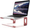 ALASHI Laptop Stand for Desk, Aluminum Computer Riser, Ergonomic Notebook Holder, Detachable Metal Laptops Elevator, PC Cooling Mount Support 10 to 15.6 Inches Notebook, Pink