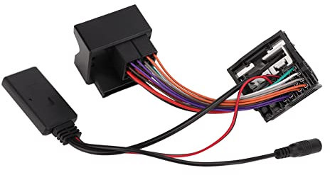 Bluetooth Kabelbaum, 12 Pin Bluetooth5.0 Audio Kabel AUX Kabelbaum Freisprechmikrofon Ersatz für E60 E63 E64 E66 E81 E82 E70 E90