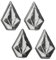 Volcom Unisex Mini Stone Stomps rutschfeste Unterlage, Black (schwarz), Einheitsgröße