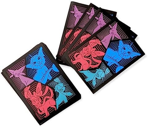 Pokemon Card Sleeves - Sylveon Espeon Glaceon - Evolving Skies Elite Trainer Box - 65 Count Pack - Deck Protectors
