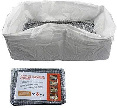 WondFans Benglatt Wiederverwendbare Beutel für Katzenstreu 1 Packung(10 Stück) (37 * 26 * 13cm)