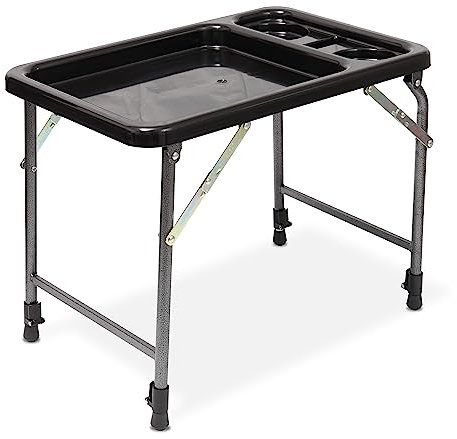 Bortaberg S5T Foldable Fishing Bivvy Table Outdoor Garden Plastic Tray