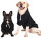 Furryilla Haustier Kleidung für Hund, Hund Hoodies Sweatshirt mit Leine Loch für mittlere große Hunde（Schwarz-L）