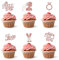 Cupcake Toppers Happy Birthday Tortenaufleger Personalisierte Tortenaufleger Happy Birthday Dekorationen für Bridal Shower Bachelorette Party Hen Party Supplies Verlobungsdekorationen