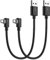 SUNGUY Right Angle Micro USB Cable 0.3M [2 Pack], 90 Degree Micro USB Cable Fast Charging & Data Sync Cord Compatible for Samsung Galaxy S7 Edge S6 S5, Moto E6 5 4, LG
