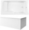 Pack baignoire bain douche 160 x 85 JACOB DELAFON Malice version droite + tablier en angle