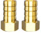 Atisite Messing Schlauchtülle 19mm Widerhaken x 3/4 Zoll Innengewinde, Messing Schlauchtülle Anschlussstück mit Sechskant, Schlauchnippel Schlauchstutzen für Rohrverbindungen(2 Stück)