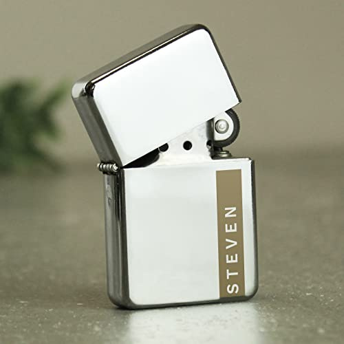 Custom Personalised Name Only Petrol Lighter. Laser Engraved. For Weddings, Birthdays, Father's Day, Anniversary, Christmas