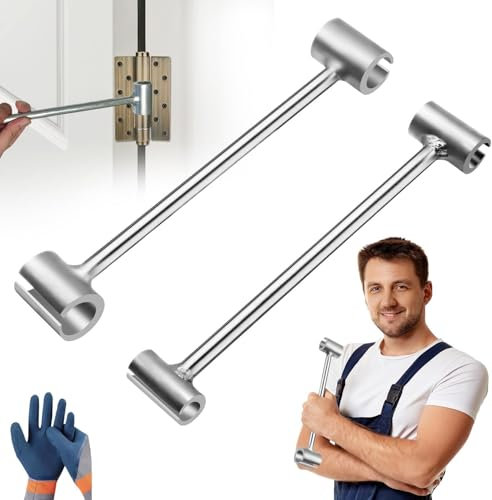 2PCS Hinges Gap Adjusting Wrench, Door Hinge Adjustment Key, for Fire Doors(14+19+23+25mm)