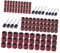 VICASKY Lot de 102 manchons de bande abrasive pour perceuse à ongles, petits, moyens et grands, avec tiges assorties, compatibles avec tous les outils rotatifs