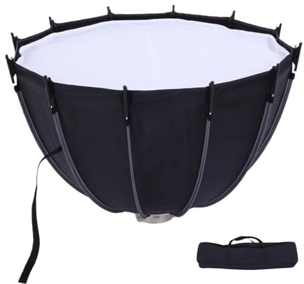 LICAEVEY Regenschirm-Softbox, 65 cm Tiefes Parabol-Design mit Doppelten Diffusionsschichten und 45°-Wabengitter für Fotografie, Videoaufzeichnung, Live-Streaming