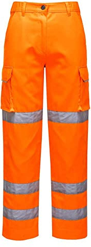 Portwest Warnschutz Damen Bundhose, Größe: XL, Farbe: Orange, LW71ORRXL